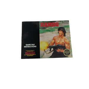 Nintendo Game Pak instruction booklet only for Rambo game